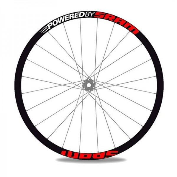 Bicycle Wheels Rim Decal Stickers for Powered By Sram